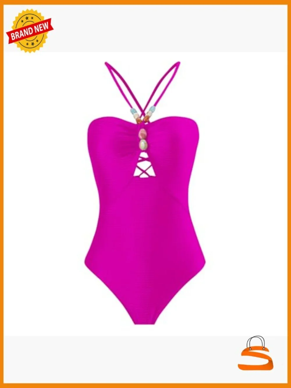 Women One-Piece Swimsuit with Wrap Skirt Cover Up Sarong Set